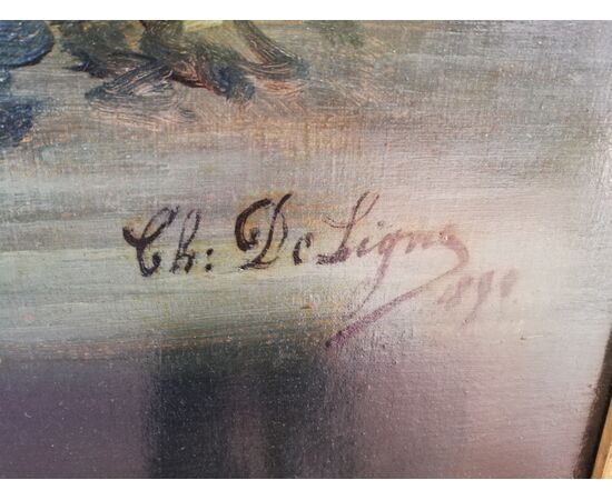 Painting with flowers