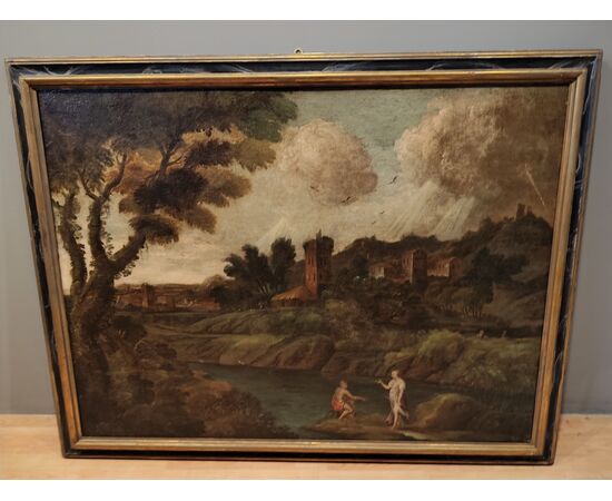 Paesaggio con figure 600