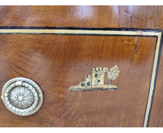Pair of inlaid chests of drawers