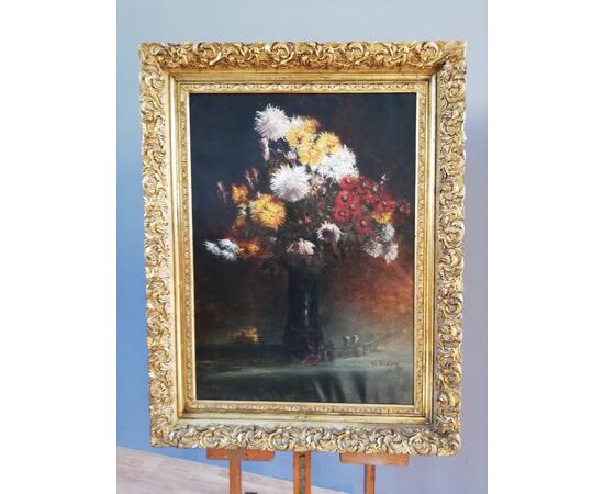 Painting with flowers