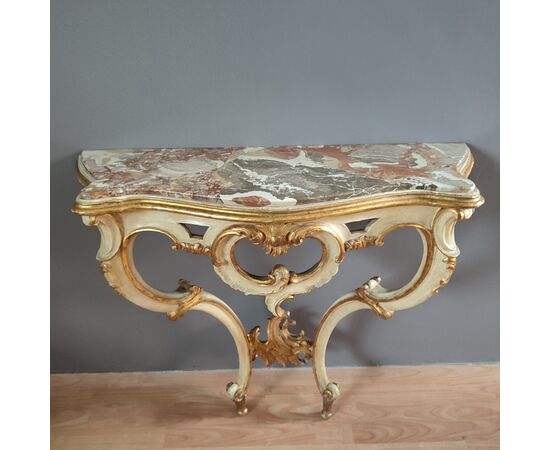 Lacquered console table
