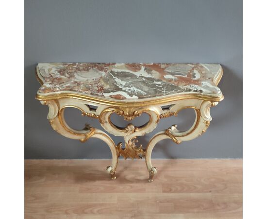 Lacquered console table