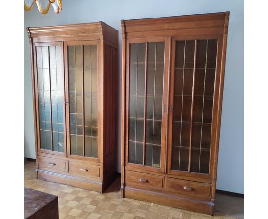 Coppia di librerie anni 30