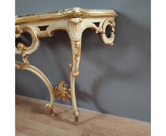 Lacquered console table
