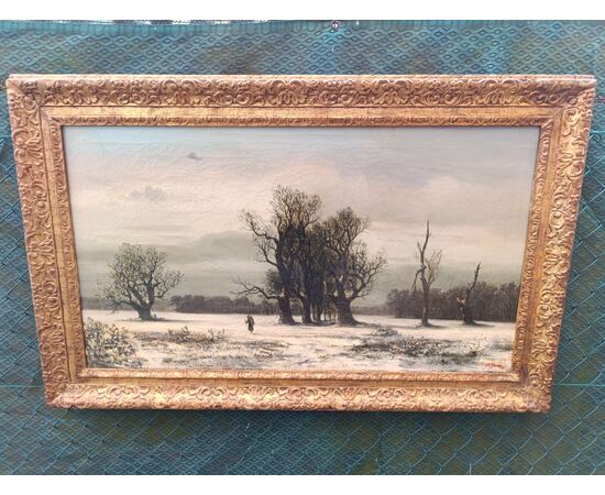 19th century winter landscape