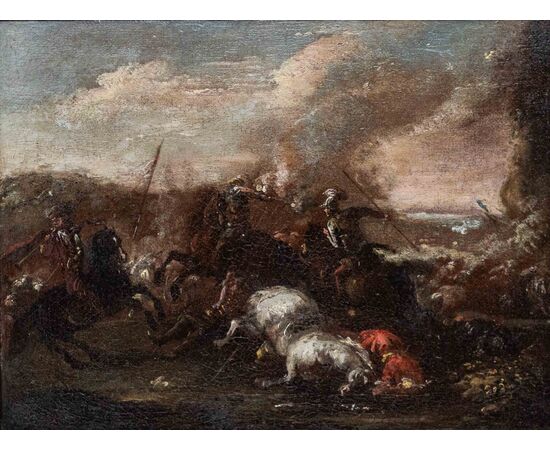Francesco Graziani (attivo nella seconda metà del XVII secolo), Scene di battaglia