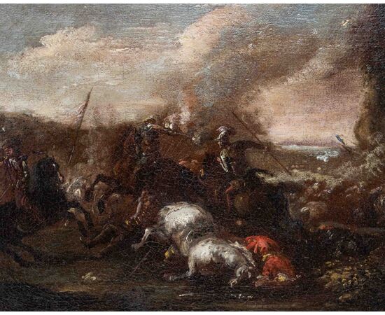 Francesco Graziani (attivo nella seconda metà del XVII secolo), Scene di battaglia