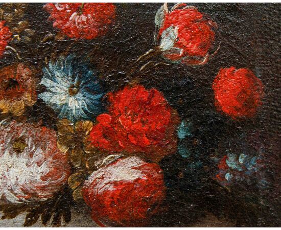 Scuola lombarda del XVII secolo, Natura morta con vaso di fiori