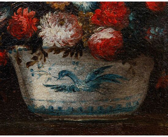 Scuola lombarda del XVII secolo, Natura morta con vaso di fiori