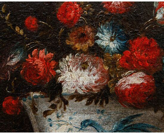 Scuola lombarda del XVII secolo, Natura morta con vaso di fiori