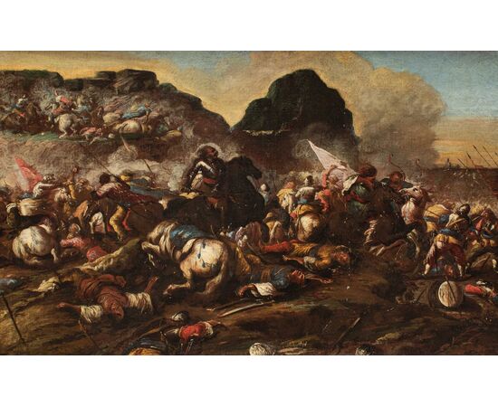 Antonio Calza (Verona, 1653-1725), Battaglia tra Cristiani e Turchi