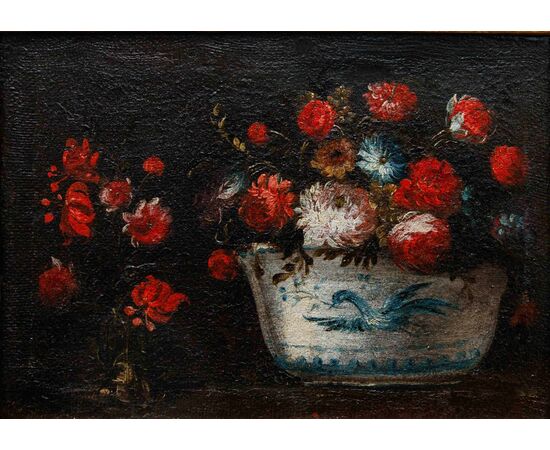 Scuola lombarda del XVII secolo, Natura morta con vaso di fiori