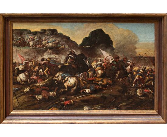 Antonio Calza (Verona, 1653-1725), Battaglia tra Cristiani e Turchi