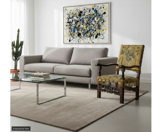 Poltrona in noce, XVII secolo