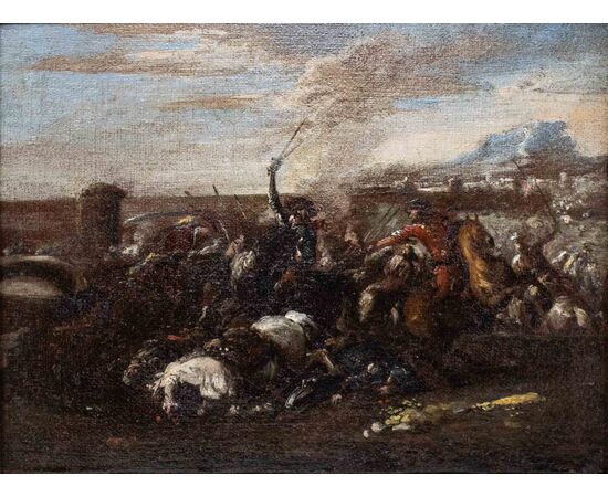 Francesco Graziani (attivo nella seconda metà del XVII secolo), Scene di battaglia