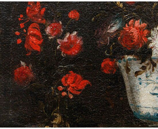 Scuola lombarda del XVII secolo, Natura morta con vaso di fiori