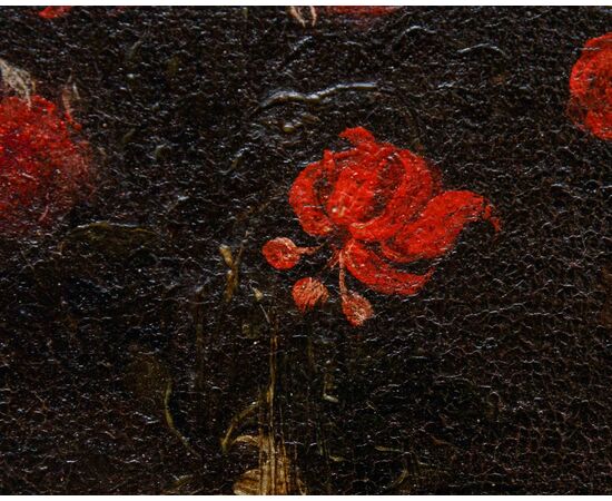 Scuola lombarda del XVII secolo, Natura morta con vaso di fiori