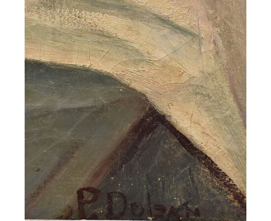 QUADRI ANTICHI, ART DECO, NATURA MORTA CON FIORI, ANEMONI E PAPAVERI, OLIO SU TELA, XX. (QF702)