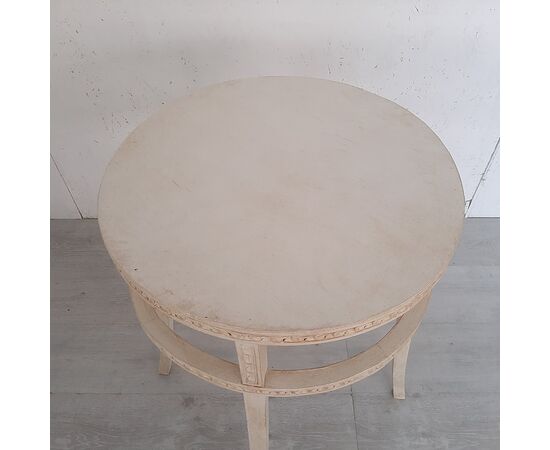 Original 1950s antique lacquered Art Nouveau bistro table