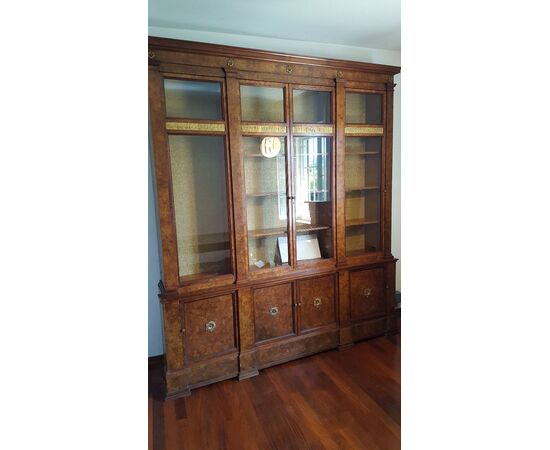 LIBRERIA IN RADICA DI NOCE