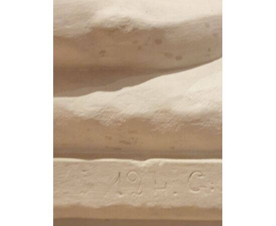 ALTORILIEVO ART DECO' IN GESSO CAINO ED ABELE