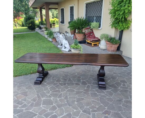 Tavolo fratino in noce del 600 Veneto da monastero