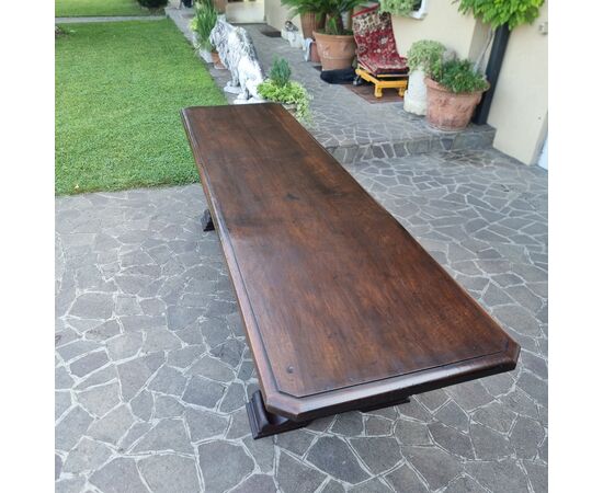 Tavolo fratino in noce del 600 Veneto da monastero