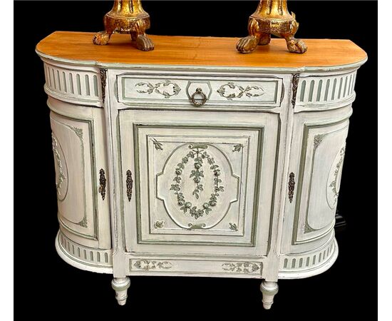 Servante a mezzaluna in noce