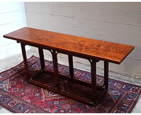 Rosewood console table by Tito Agnoli for Pierantonio Bonacina, 1960s vintage