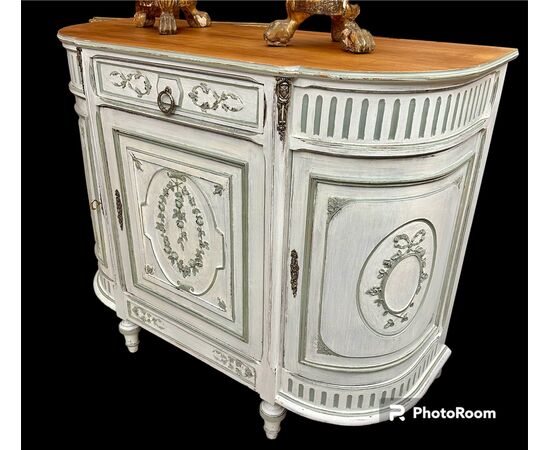 Servante a mezzaluna in noce