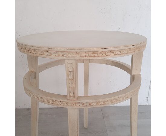 Original 1950s antique lacquered Art Nouveau bistro table