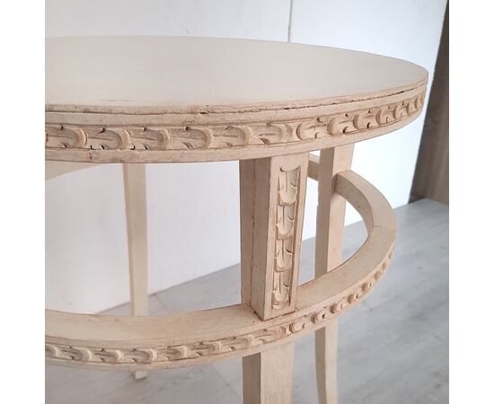 Original 1950s antique lacquered Art Nouveau bistro table