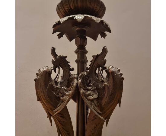 Ebonized Wood Side Table with Dragons: A 19th Century Treasure