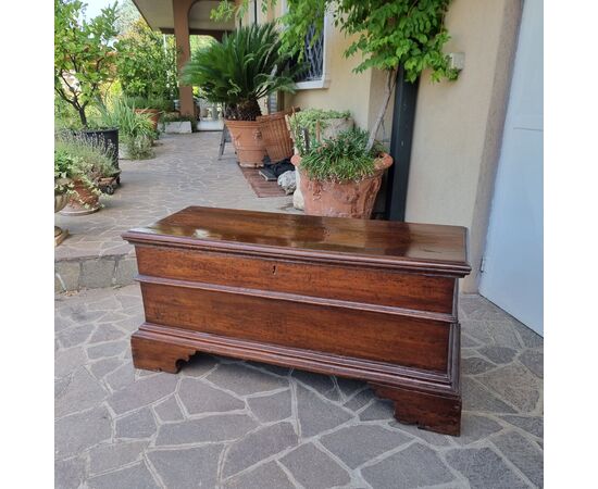 18th-century walnut chest from Emilia Romagna