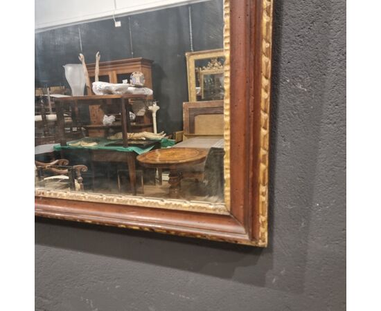 (3) 18th Century Louis XVI Mirror Frame with Gilded Crest, Venice