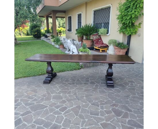 Tavolo fratino in noce del 600 Veneto da monastero