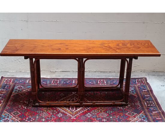 Rosewood console table by Tito Agnoli for Pierantonio Bonacina, 1960s vintage