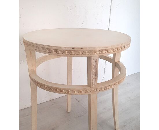 Original 1950s antique lacquered Art Nouveau bistro table