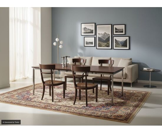 Quattro sedie in mogano, XIX secolo