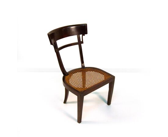 Four mahogany chairs, 19th century