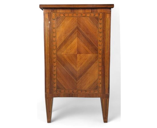 INLAID CHEST OF DRAWERS - PIEDMONT - LOUIS XVI