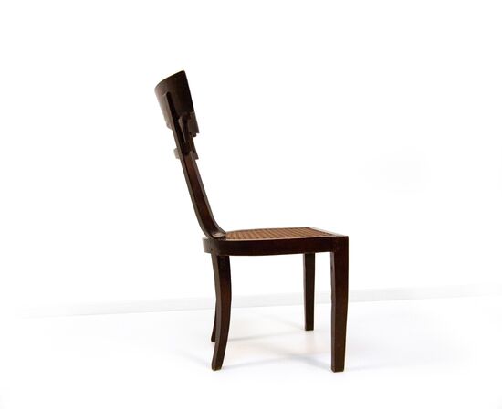 Four mahogany chairs, 19th century