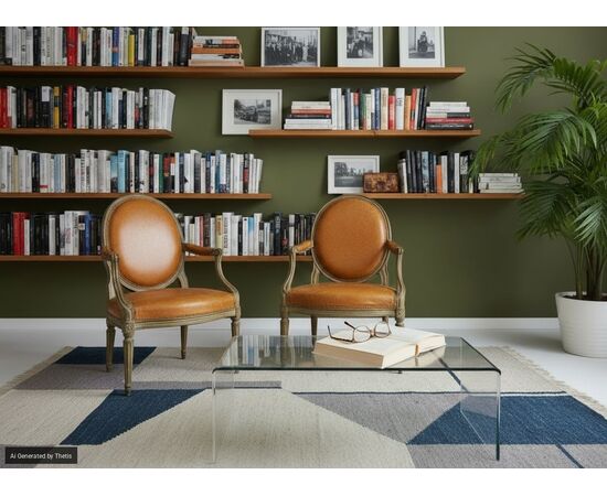 Pair of lacquered wood armchairs, Georges Jacob, Paris, late 18th century