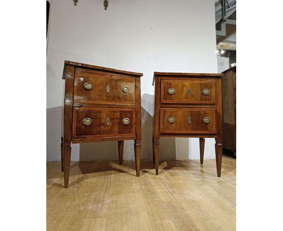 PAIR OF LOUIS XVI NIGHTSTANDS, SECOND HALF OF THE 18TH CENTURY