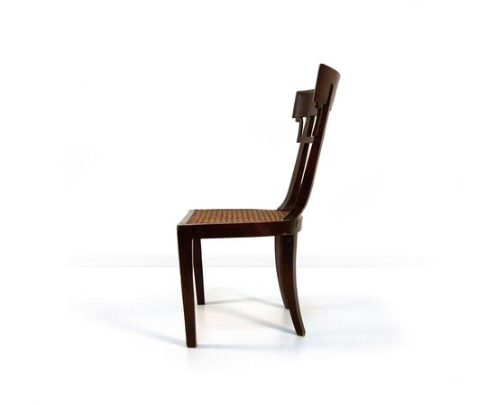 Four mahogany chairs, 19th century