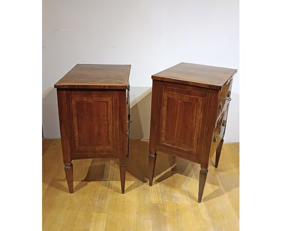 PAIR OF LOUIS XVI NIGHTSTANDS, SECOND HALF OF THE 18TH CENTURY