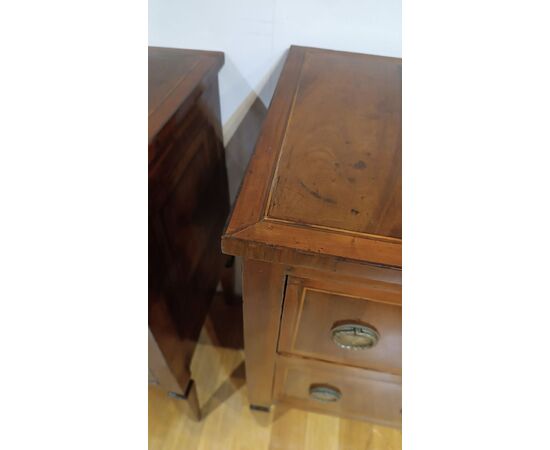 PAIR OF LOUIS XVI NIGHTSTANDS, SECOND HALF OF THE 18TH CENTURY