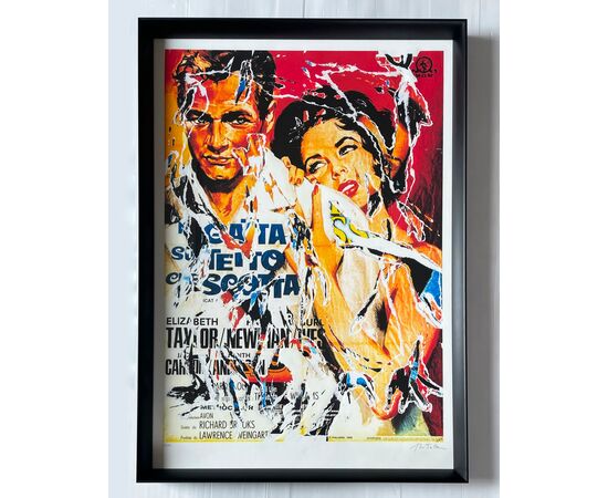 La gatta sul tetto che scotta - Mimmo Rotella (1918-2006)