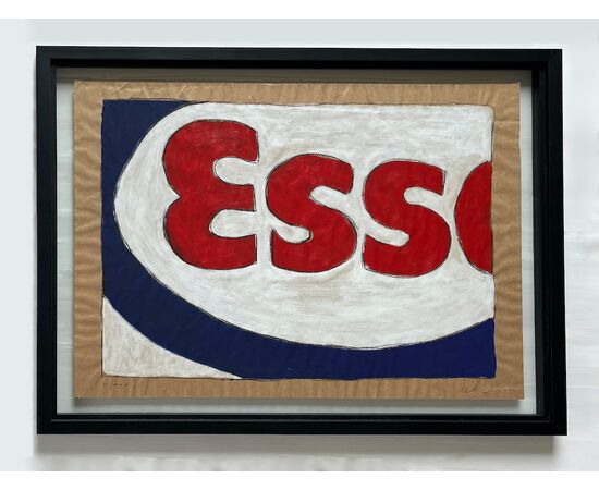Esso - Screenprint by Mario Schifano (Homs 1934 - Rome 1998)