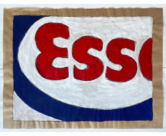 Esso - Screenprint by Mario Schifano (Homs 1934 - Rome 1998)
